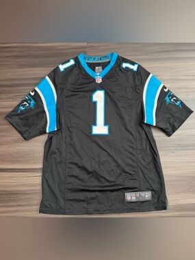 Nike Carolina Panthers Cam Newton #1 NFL On Field Game Home Jersey Men’s Large